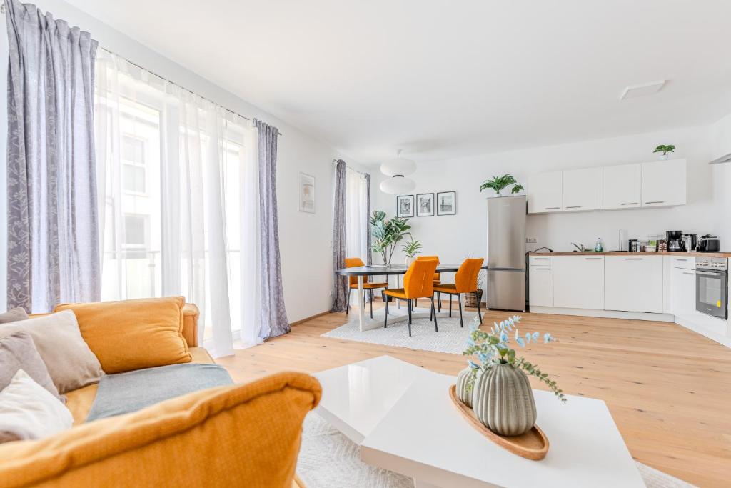 Kuchyň nebo kuchyňský kout v ubytování Gneixendorf Exclusive Apartments