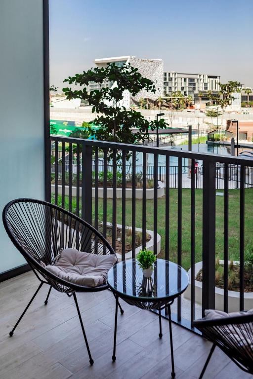 Balkón nebo terasa v ubytování City Walk Green Planet View 1Br