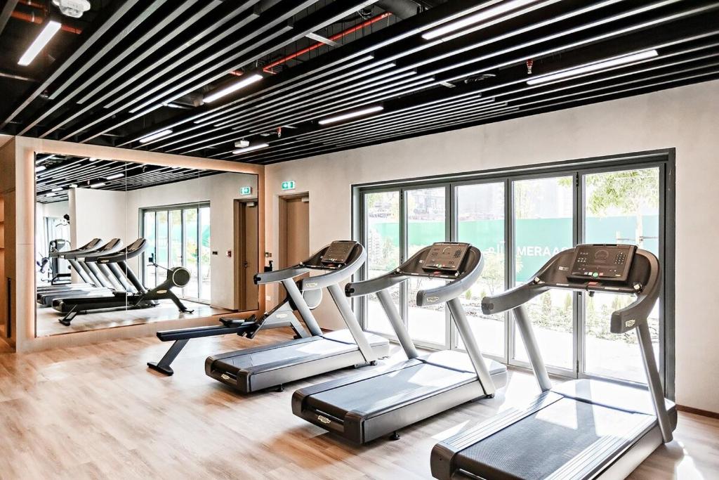 Fitness centrum a/nebo fitness zařízení v ubytování City Walk Green Planet View 1Br