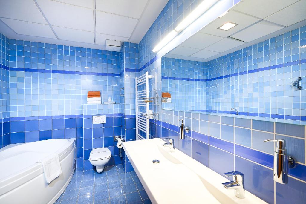 Koupelna v ubytování Hotel SOREA REGIA