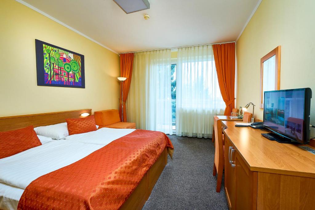 TV a/nebo společenská místnost v ubytování Hotel SOREA REGIA