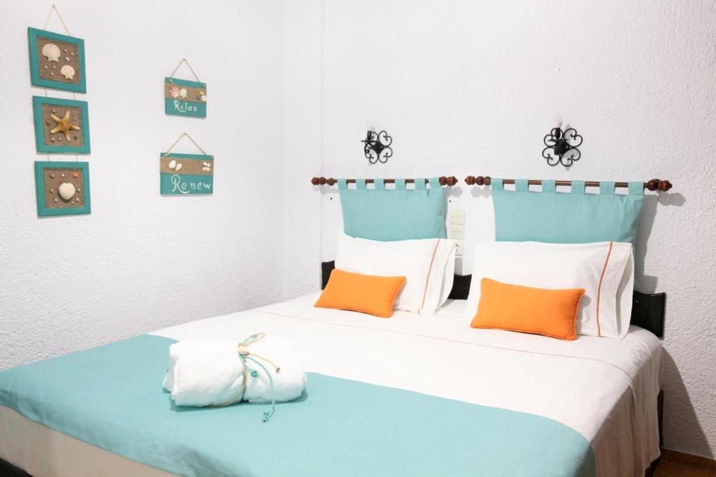 Posteľ alebo postele v izbe v ubytovaní Elounda Relax Apartment