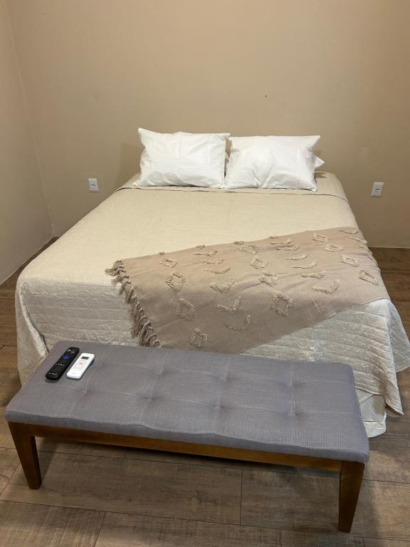 Postel nebo postele na pokoji v ubytování Los Kinotos Mini Casa Chuy