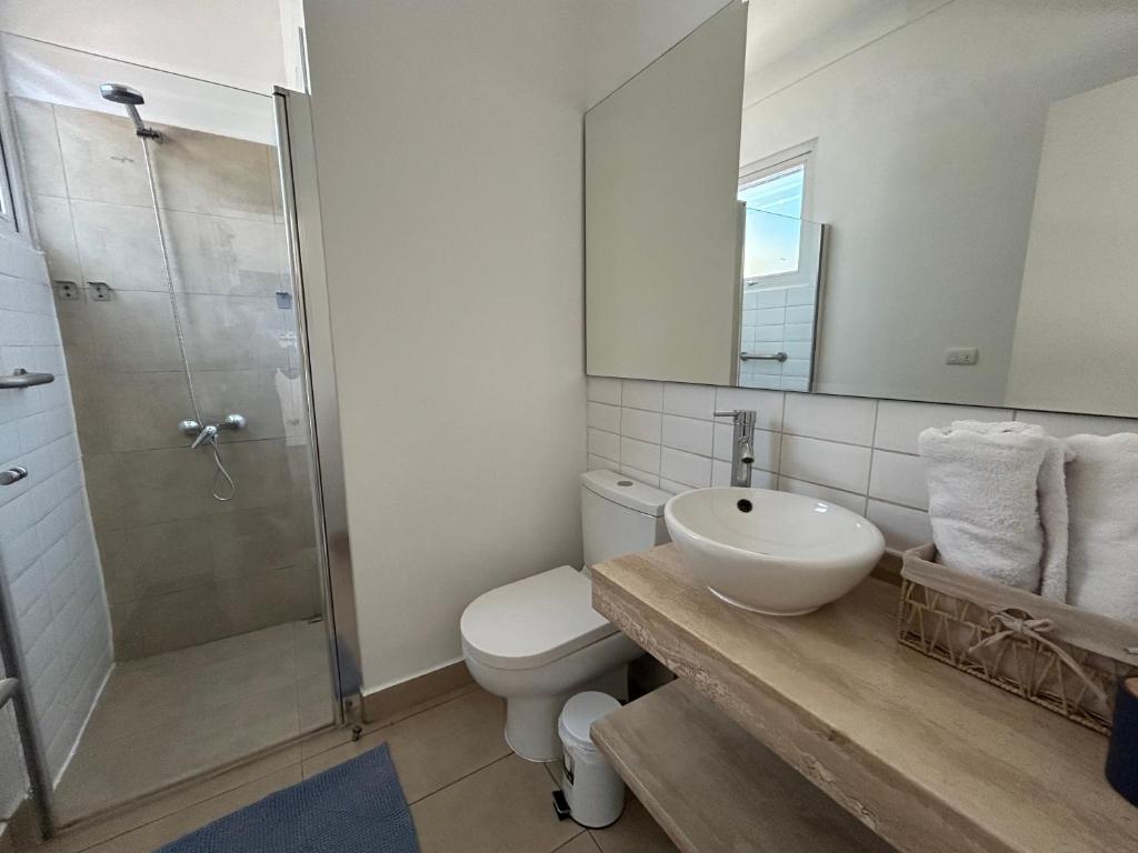 Koupelna v ubytování Casona Italia B & B