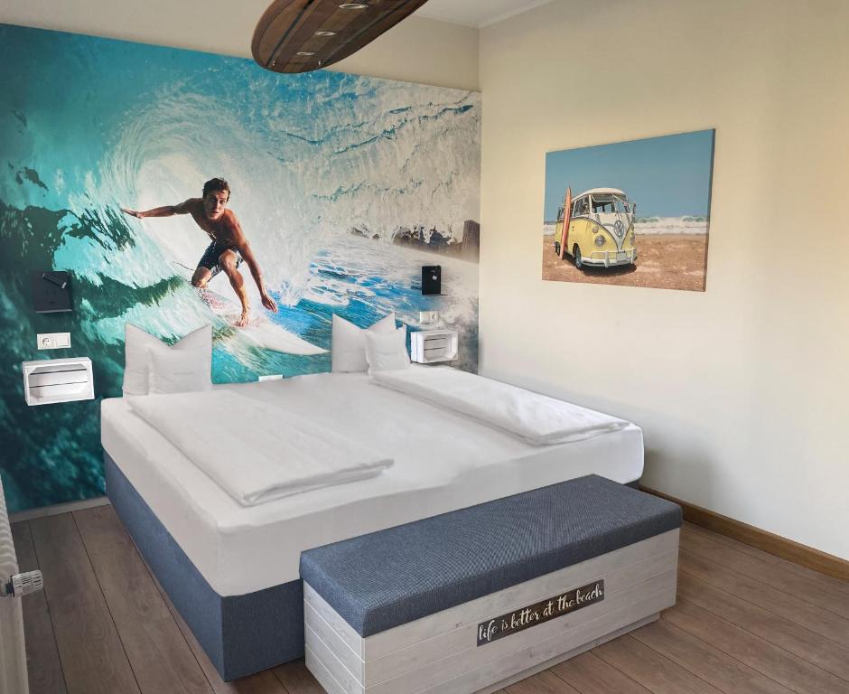 Postel nebo postele na pokoji v ubytování Wangerland Resort