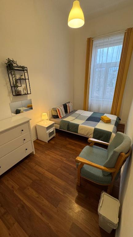 Postelja oz. postelje v sobi nastanitve Home Vibes