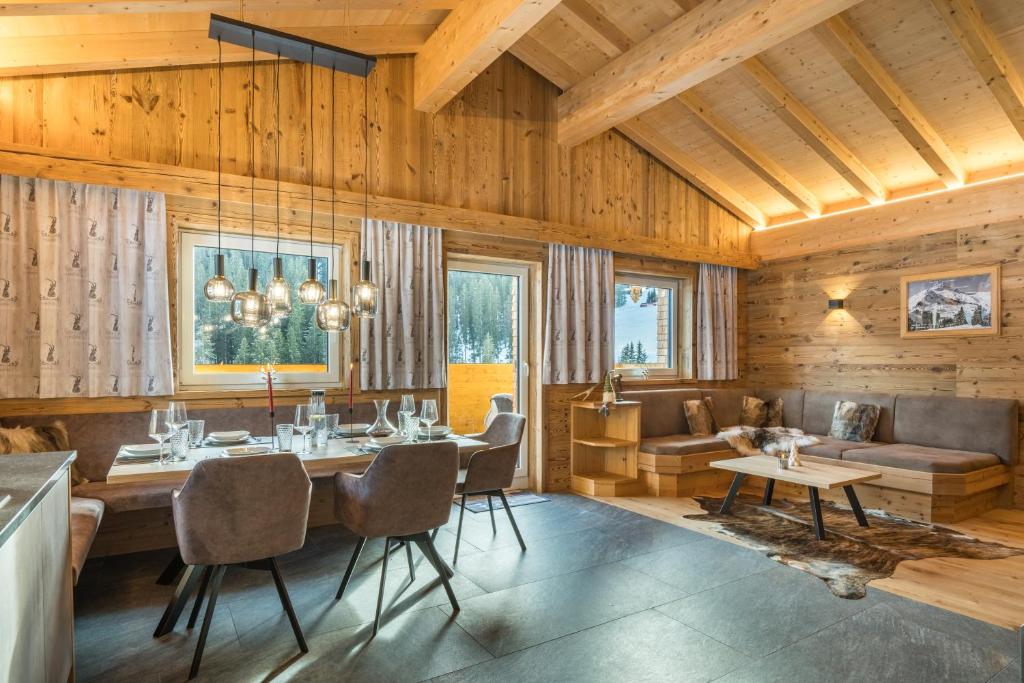Posedenie v ubytovaní sDahoam Luxury Chalet