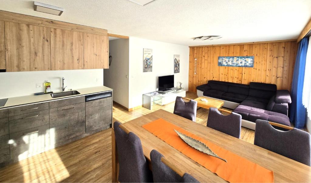 Kuchyň nebo kuchyňský kout v ubytování Ferienhaus Adonis