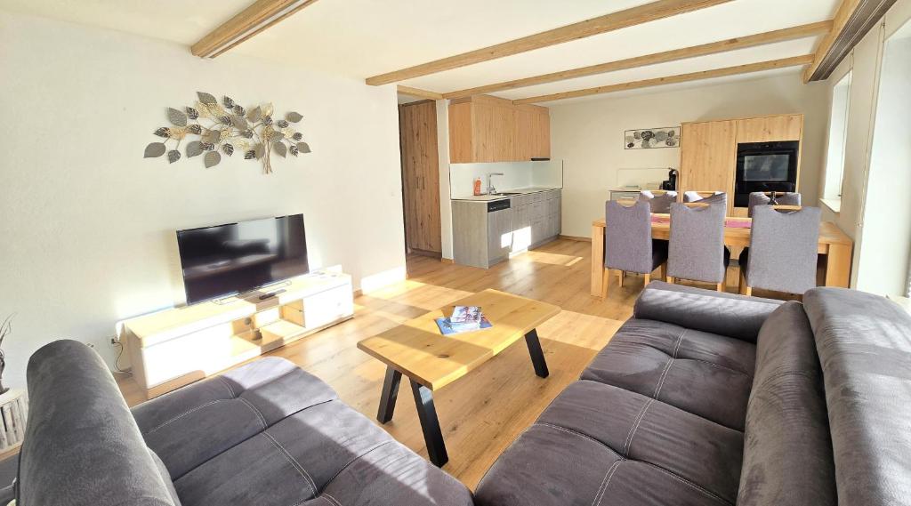 Kuchyň nebo kuchyňský kout v ubytování Ferienhaus Adonis