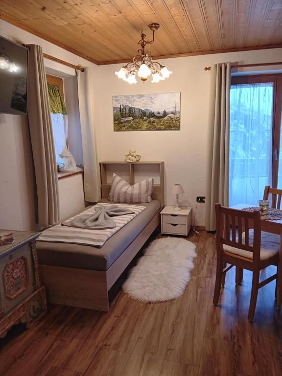 Postel nebo postele na pokoji v ubytování Sonne