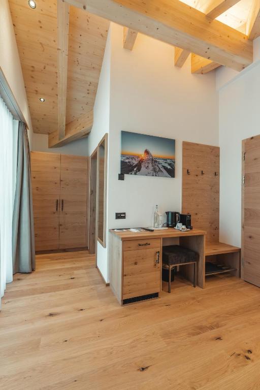 Kuchyň nebo kuchyňský kout v ubytování Hotel Porta Cervino