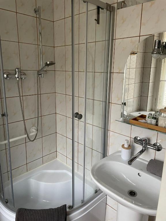 Koupelna v ubytování Villa Brzozowy Gaj