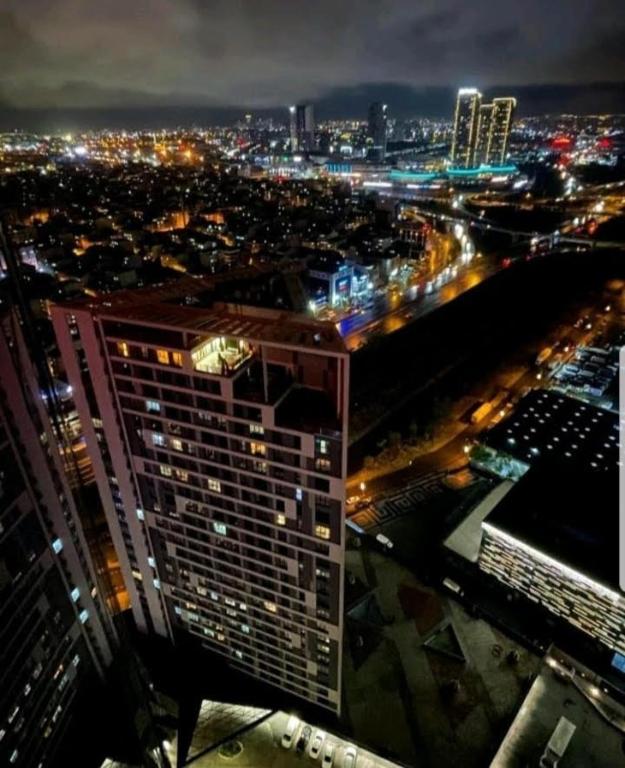Nespecifikovaný výhled na destinaci Istanbul nebo výhled na město při pohledu z apartmánu