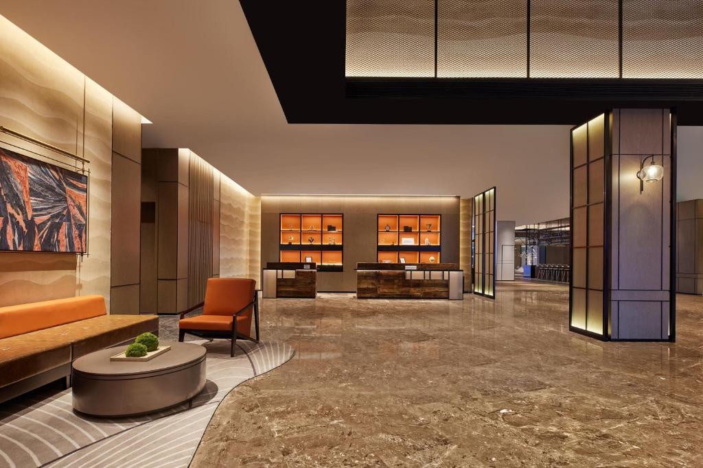 Posezení v ubytování Four Points by Sheraton Dunhuang