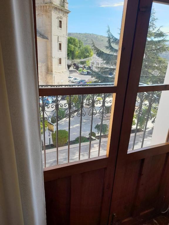 a view from the window of a building at Casa Frasco in Luque