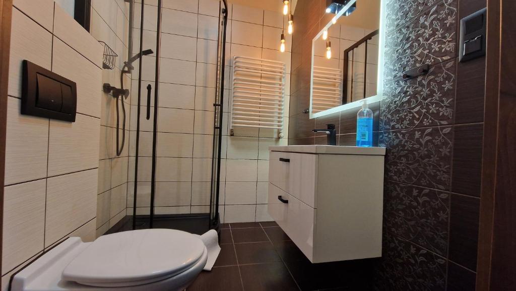 Kúpeľňa v ubytovaní Tajemniczy Ogród Szczytna - Bed & Breakfast