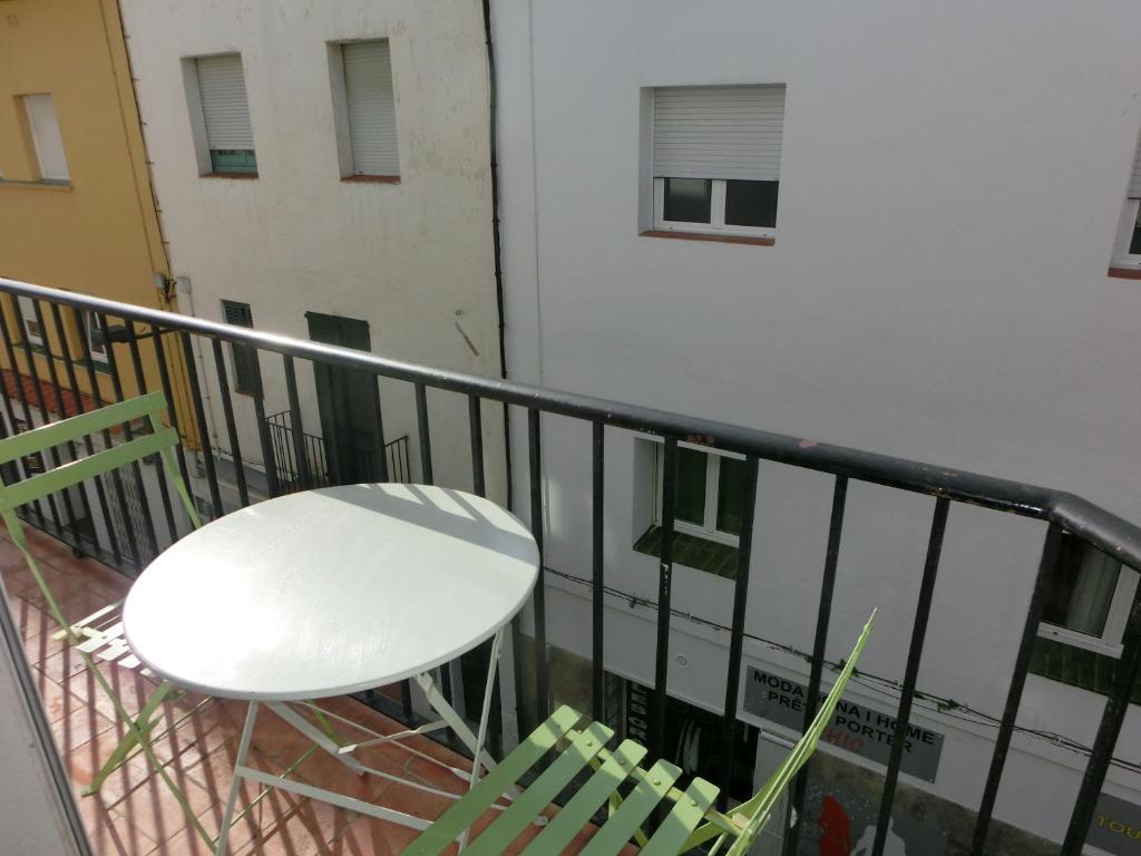 Balkón alebo terasa v ubytovaní Rosesapparts Estudios & Parking