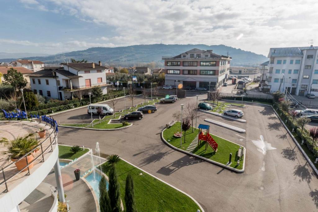 Widok na góry z tego hotelu