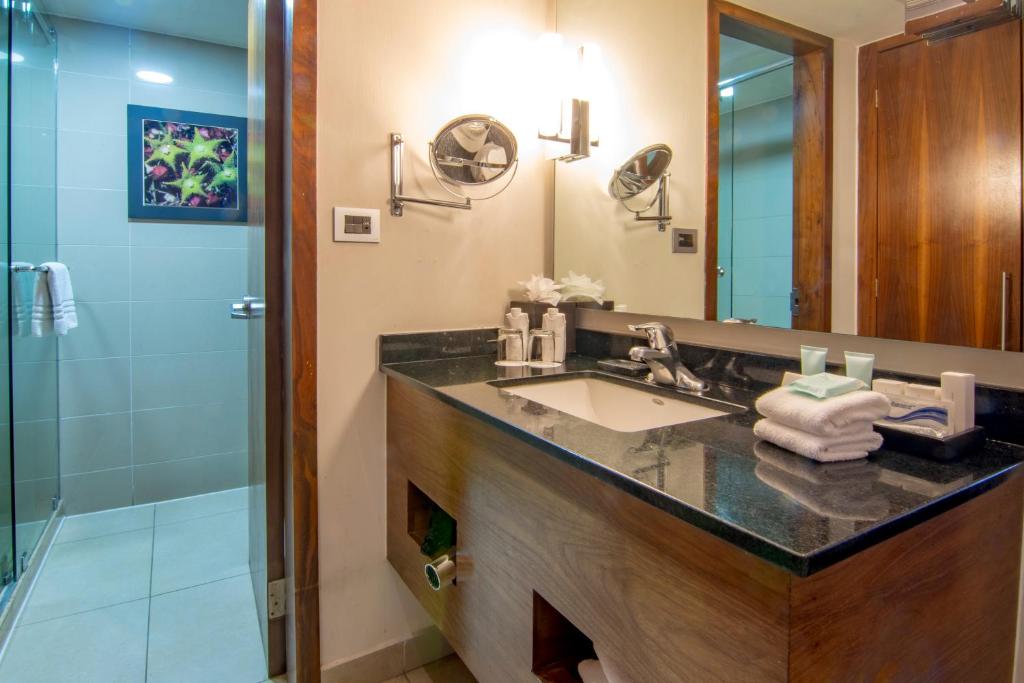 Koupelna v ubytování Hotel Lucerna Tijuana