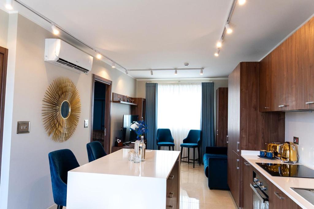 Kuchyň nebo kuchyňský kout v ubytování Domus Boutique Hotel