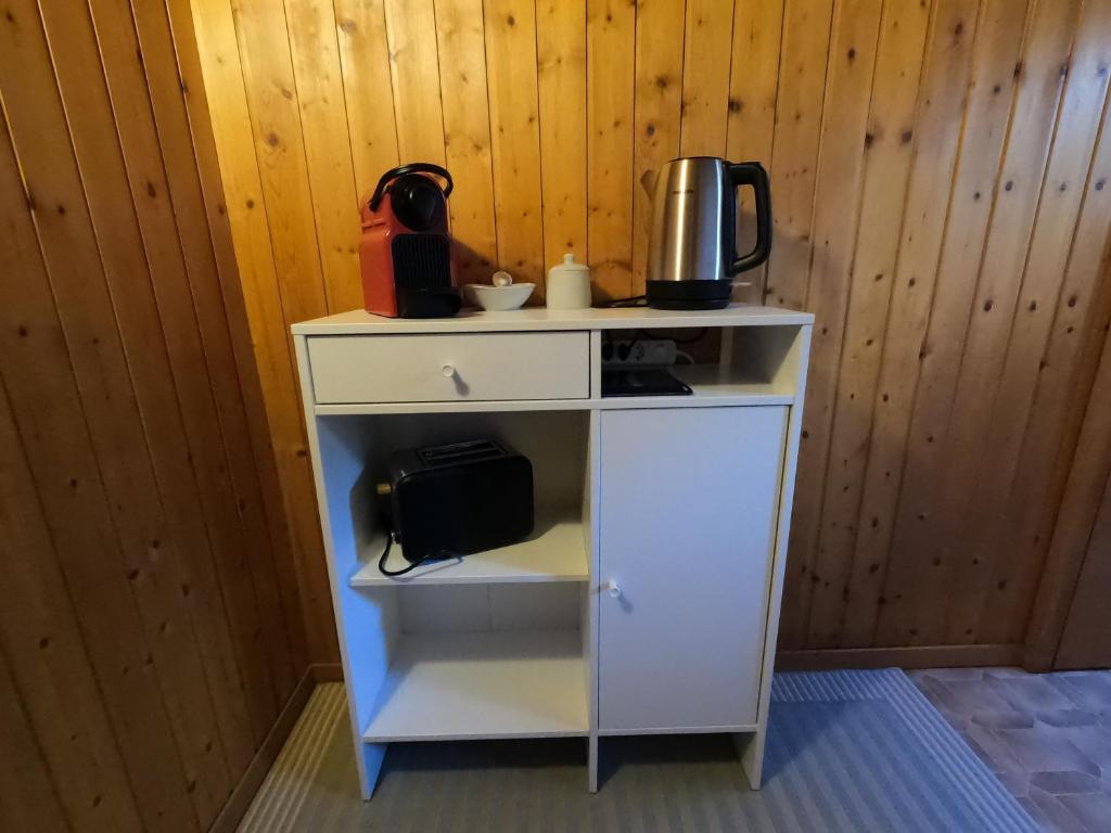 Kuchyň nebo kuchyňský kout v ubytování Panorama Apartment