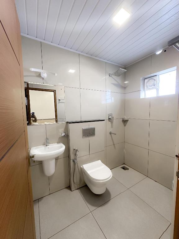 Koupelna v ubytování Hotel studio house