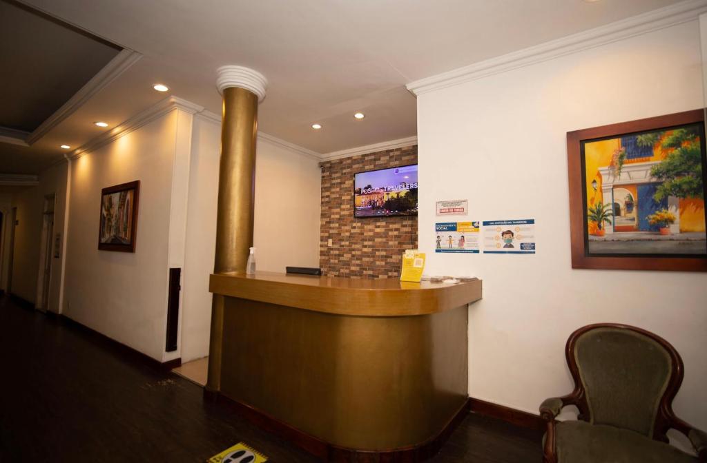 TV a/nebo společenská místnost v ubytování Hotel Casa Fátima