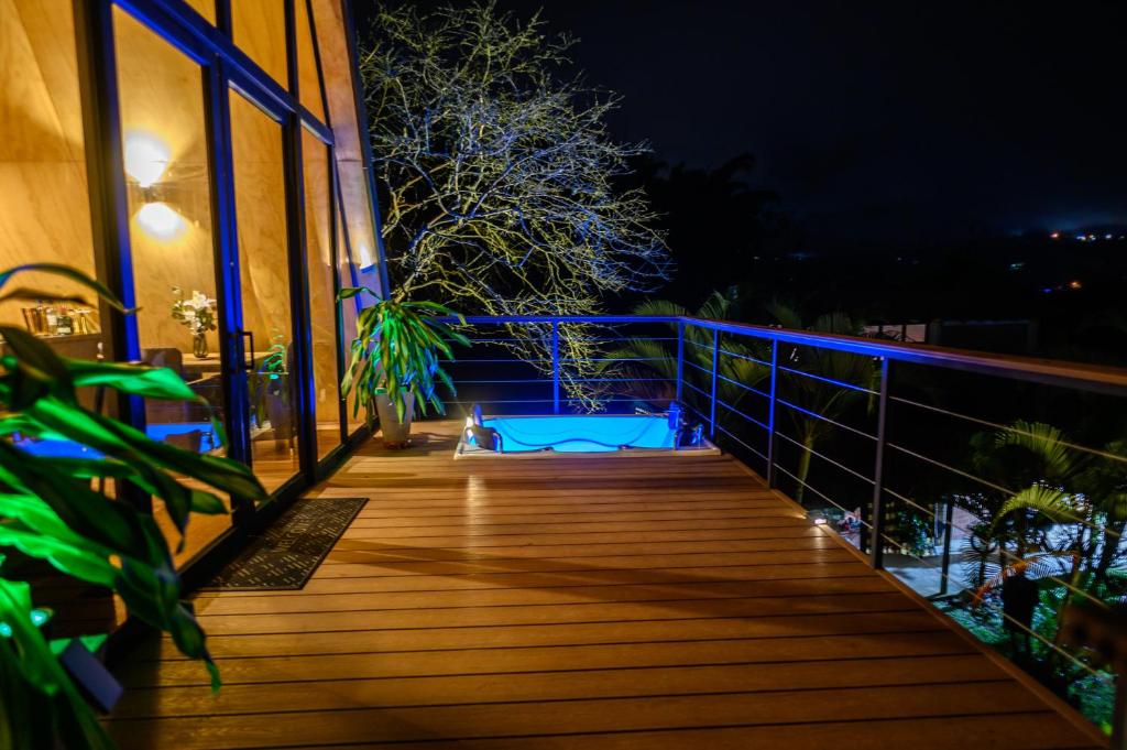 Ban công/sân hiên tại Glamping el Refugio, Bitaco Valle