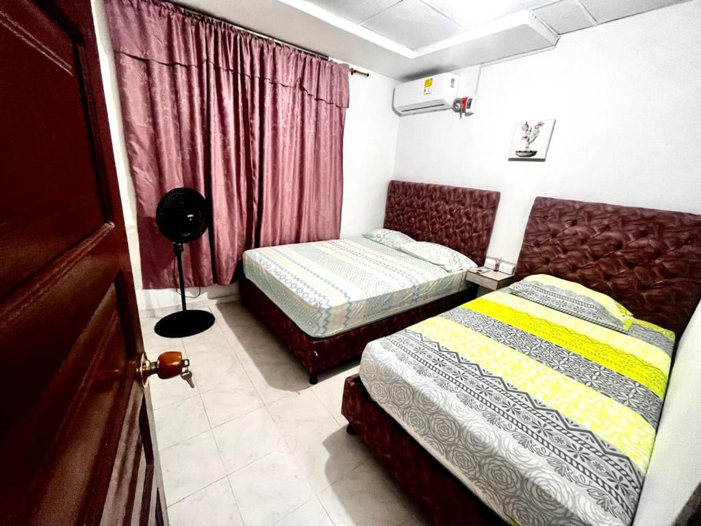 Postel nebo postele na pokoji v ubytování Apartamento cerca a la playa