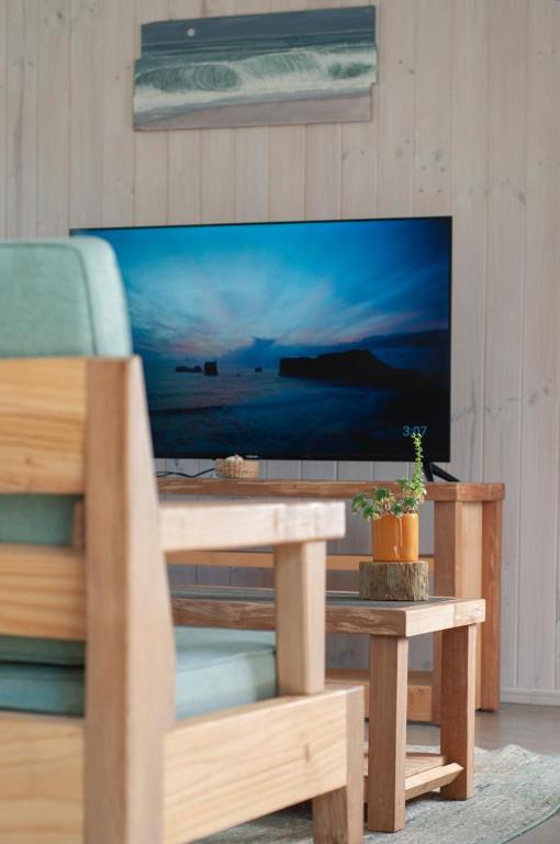 Televiisor ja/või meelelahutuskeskus majutusasutuses 7 Olas lodge
