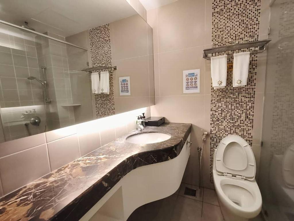 Koupelna v ubytování RC Hotel Melaka
