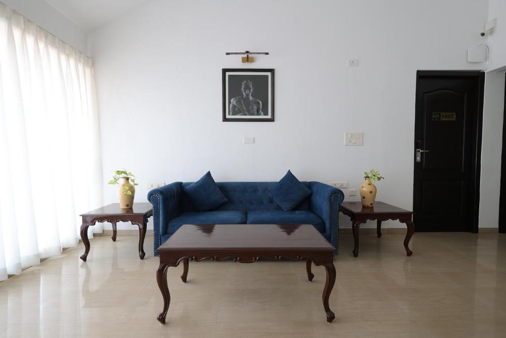 Posezení v ubytování Casa Ahaana Resort Vagator, By Lavin Hotels
