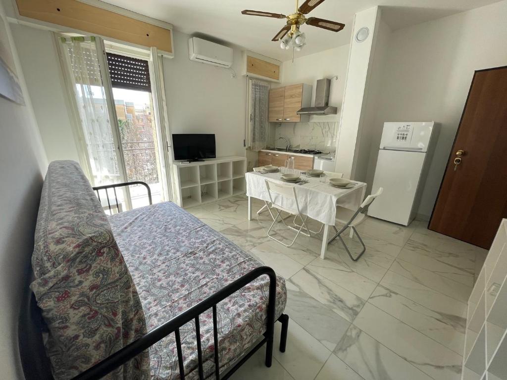 Kuchyň nebo kuchyňský kout v ubytování Residence Adriano