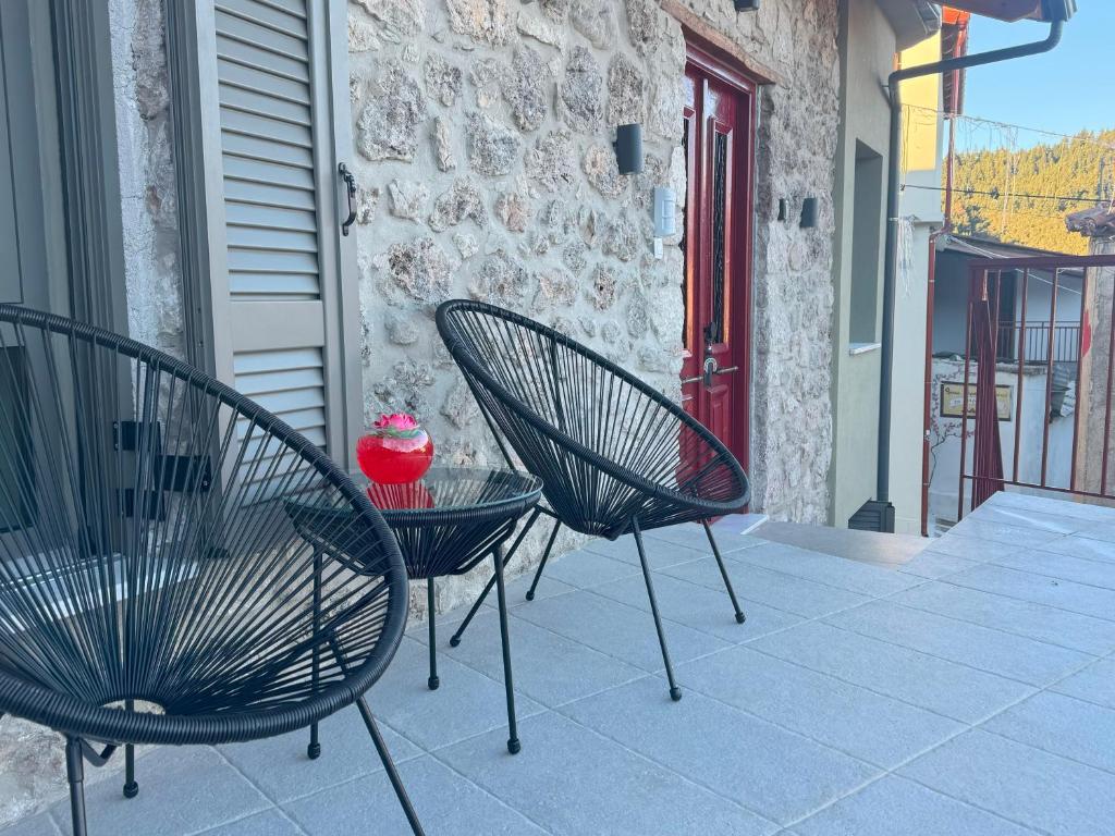 Balkón nebo terasa v ubytování Pavliani Apartments