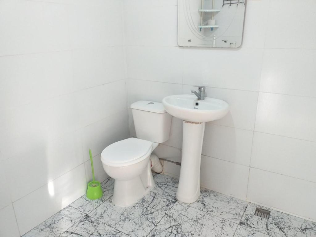 Koupelna v ubytování Family Hotel Andria