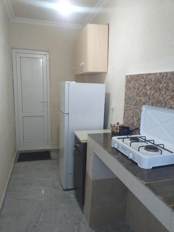 Kuchyň nebo kuchyňský kout v ubytování Family Hotel Andria