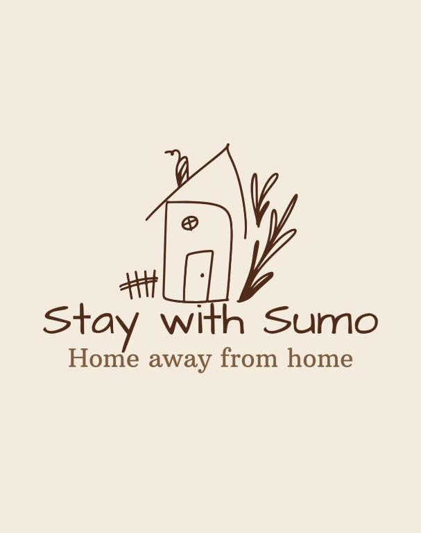 a logo for a home away from home at Stay with sumo homestay in Chiang Mai