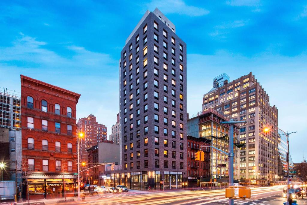 Nespecifikovaný výhled na destinaci New York nebo výhled na město při pohledu z hotelu