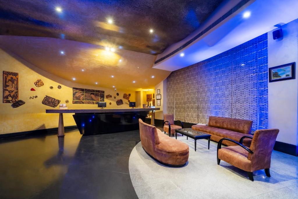 Posezení v ubytování K C Residency Katra