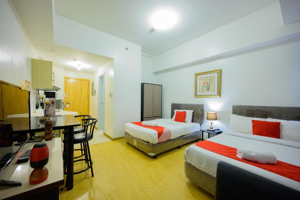 Postel nebo postele na pokoji v ubytování Cedar Peak Condominium by Tripsters Hub