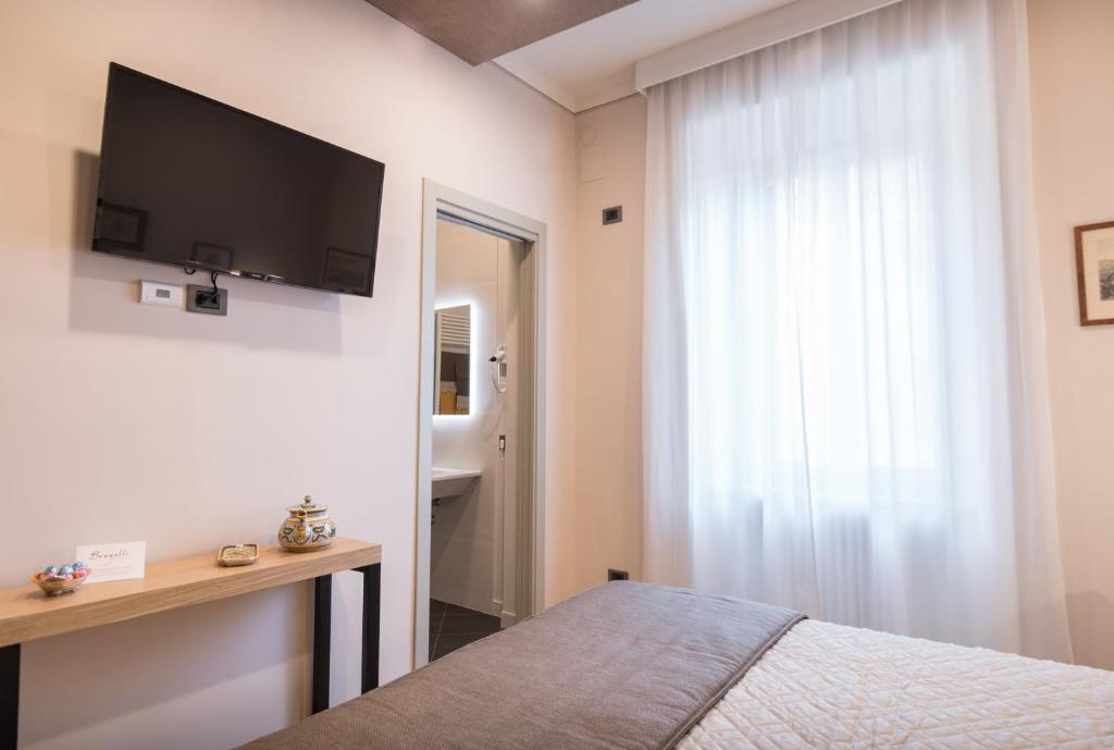TV a/nebo společenská místnost v ubytování Brunelli B&B