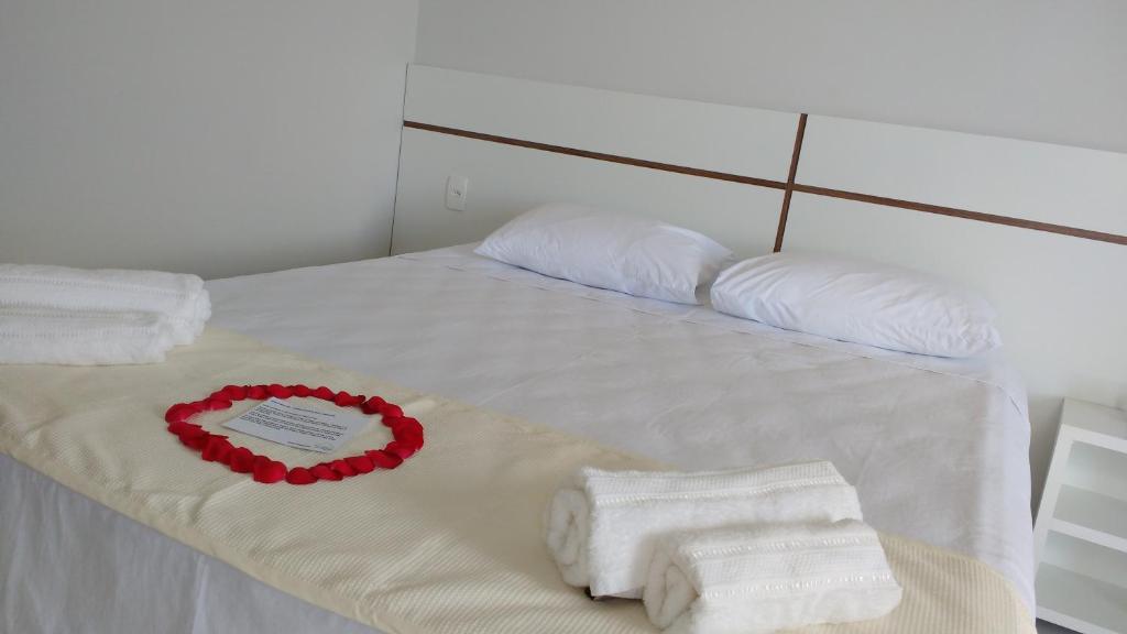 Postel nebo postele na pokoji v ubytování BoraBora Pousada