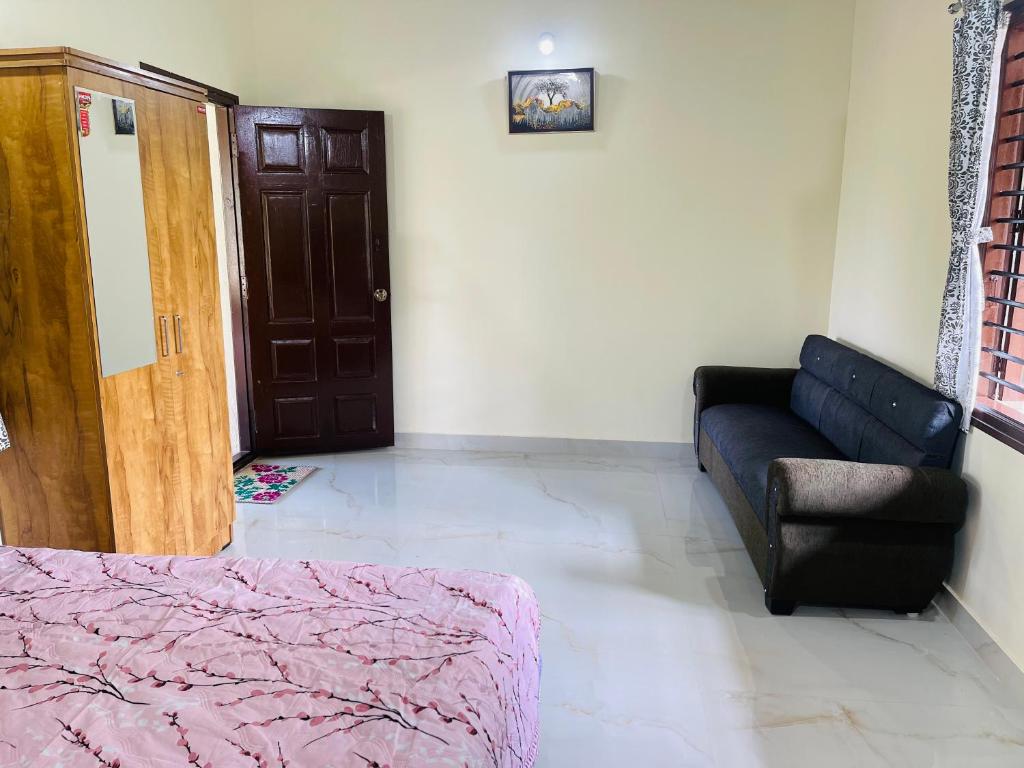 Posezení v ubytování Skyview homestay Devaramane