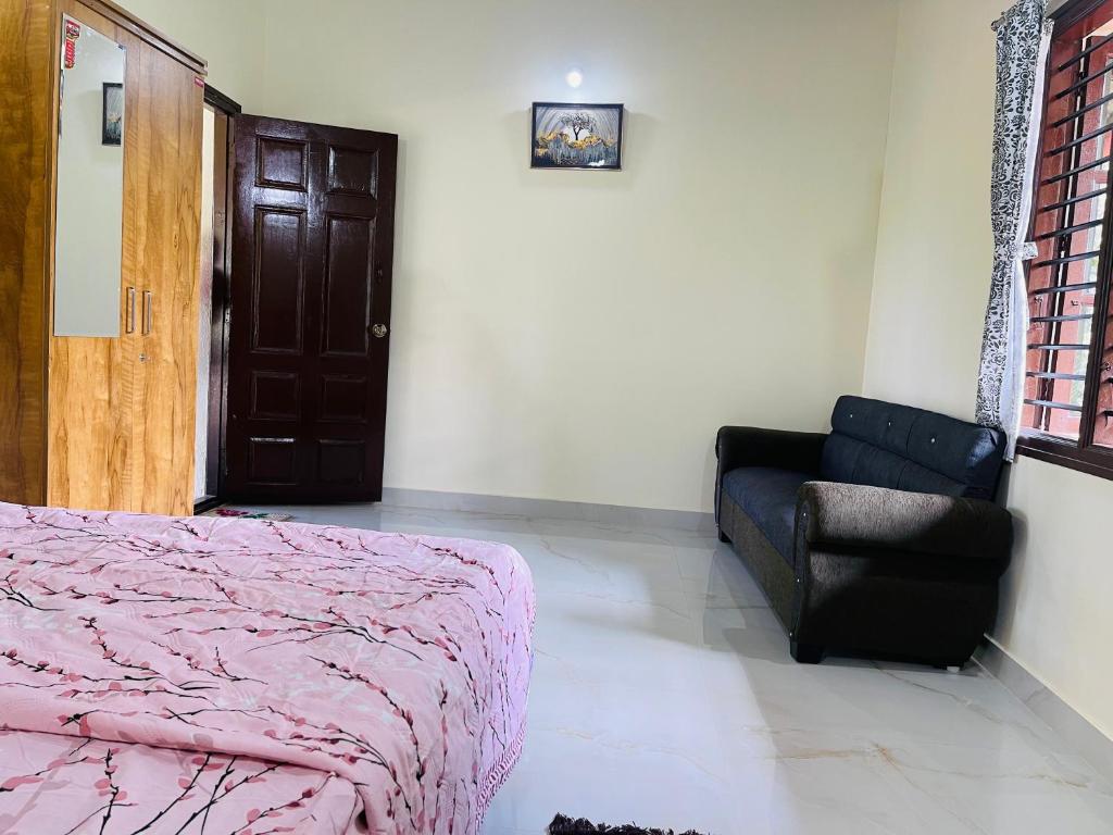 Posezení v ubytování Skyview homestay Devaramane