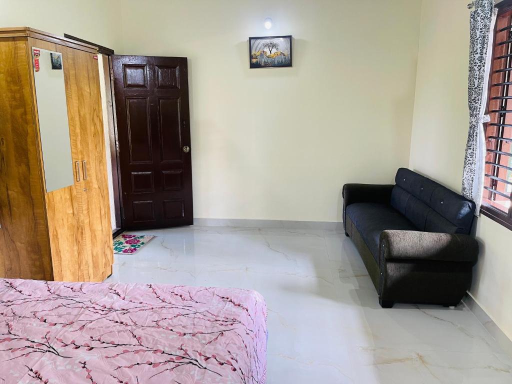 Posezení v ubytování Skyview homestay Devaramane