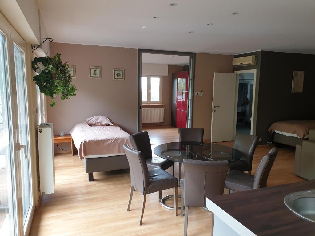 Postel nebo postele na pokoji v ubytování Hotel Belvedere