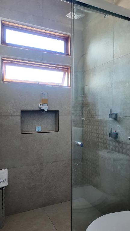 Koupelna v ubytování HOTEL CHURUMUCO