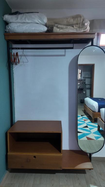 Postel nebo postele na pokoji v ubytování HOTEL CHURUMUCO