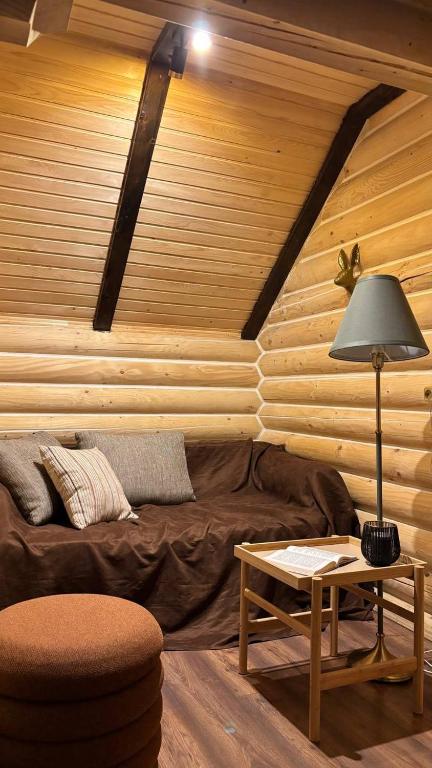 Posezení v ubytování Oberig Apartmens