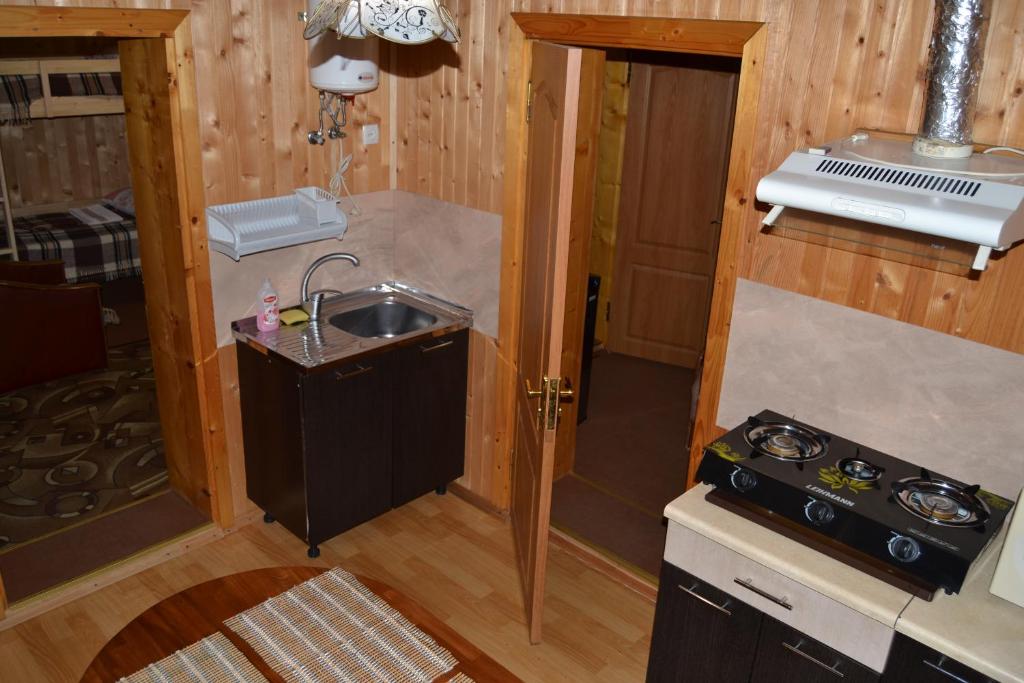 Kuchyň nebo kuchyňský kout v ubytování Fortuna